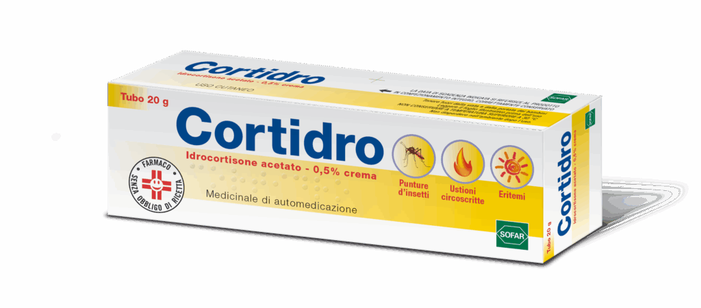Cortidro 0,5% crema - tubo 20 g