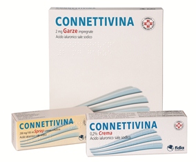 Connettivina 2 mg garze impregnate - 10 garze impregnate sterili cm 10 x 10