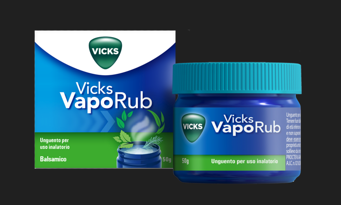 Vicks vaporub vapore per inalazione unguanto vasetto in pp da 50 g