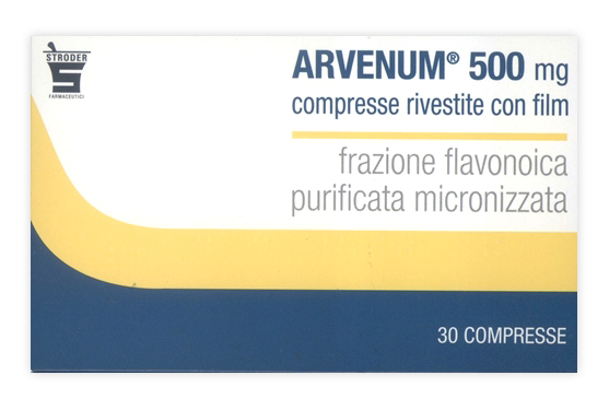 Arvenum 500 mg compresse rivestite con film 30 compresse in blister pvc/al
