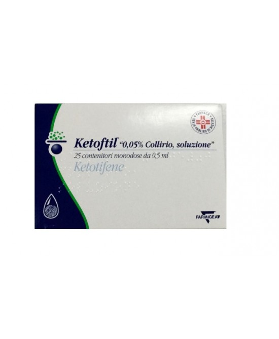 Ketoftil 0,05% collirio, soluzione - 25 contenitori monodose da 0,5 ml