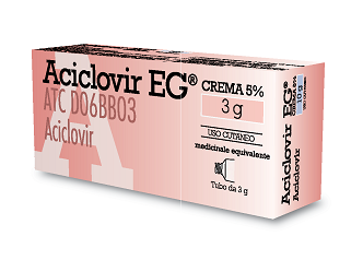 Aciclovir eg 5% crema - 1 tubo da 3 g
