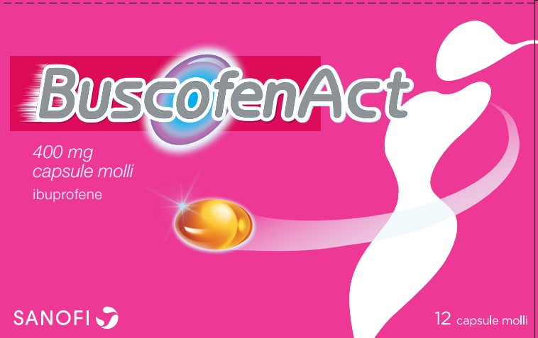 Buscofenact 400 mg capsule molli - 12 capsule in blister pvc/pe/pvdc-al