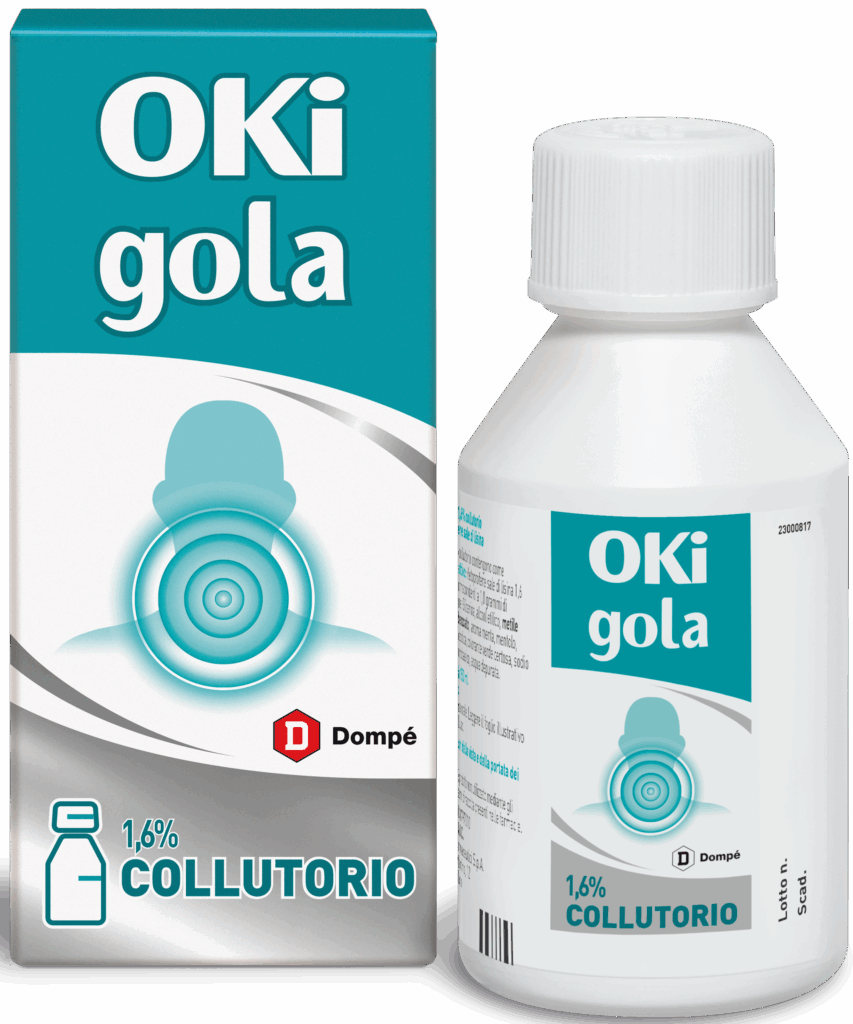 Oki gola 1,6% collutorio flacone da 150 ml