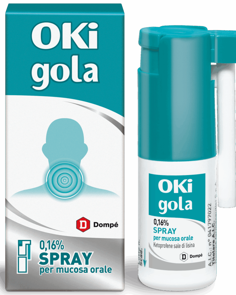Oki gola 0,16% spray per mucosa orale - flacone da 15 ml