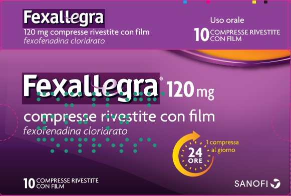 Fexallegra 120 mg compresse rivestite con film 10 compresse in blister pvc/pvdc/al