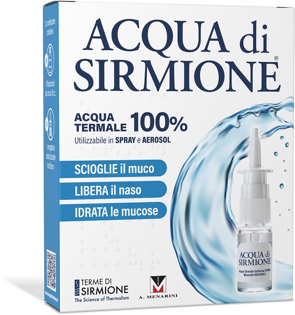 Acqua sirmione minerale naturale 6 fiale 15 ml