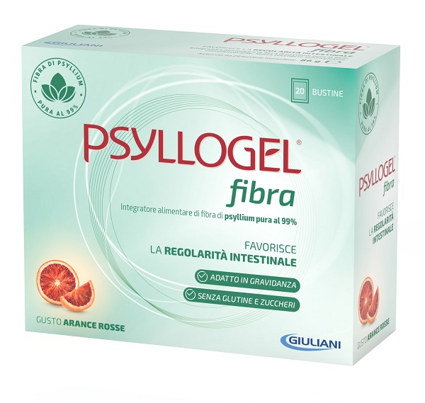 Psyllogel fibra arance rosse 20 bustine