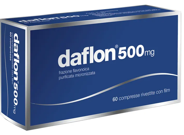 Daflon 500 mg compresse rivestite con film 60 compresse in blister pvc/al