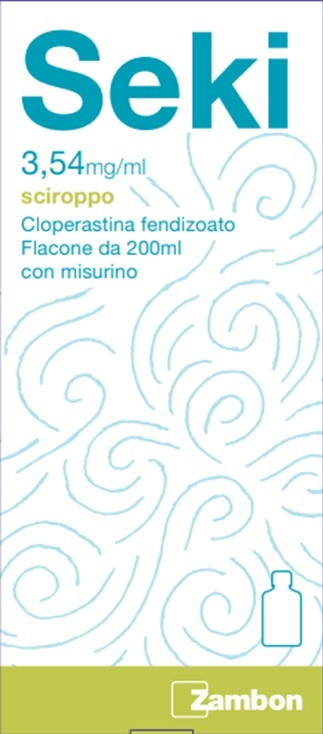 Seki 3,54 mg/ml sciroppo 1 flacone 200 ml con bicchiere dosatore