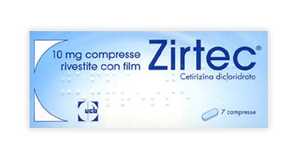 Zirtec 10 mg compresse rivestite con film - 7 compresse