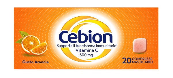 Cebion masticabile arancia vitamina c 500 mg 20 compresse