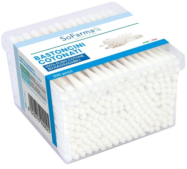 Cotton fioc 200 pezzi sofarmapiu