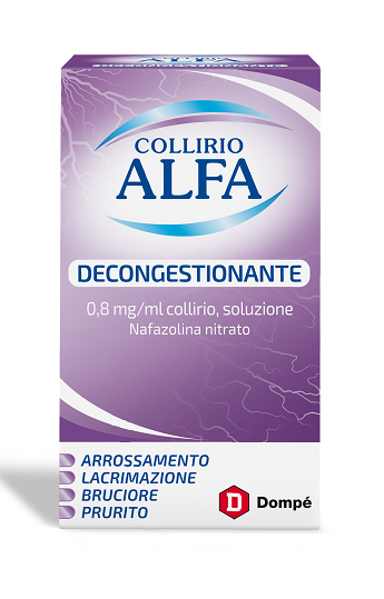 Collirio alfa decongestionante 0,8 mg/ml collirio, soluzione flacone 10 ml