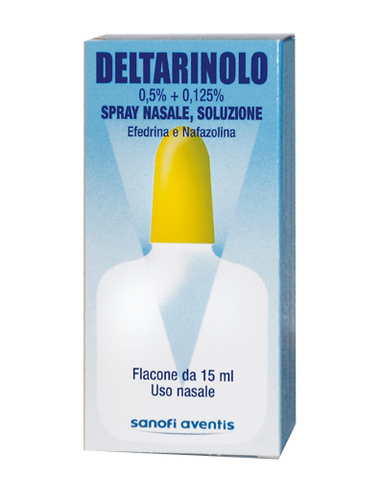 Deltarinolo 0,5% + 0,125% spray nasale, soluzione - flacone 15 ml