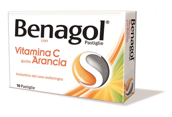 Benagol pastiglie con vitamina c gusto arancia 16 pastiglie