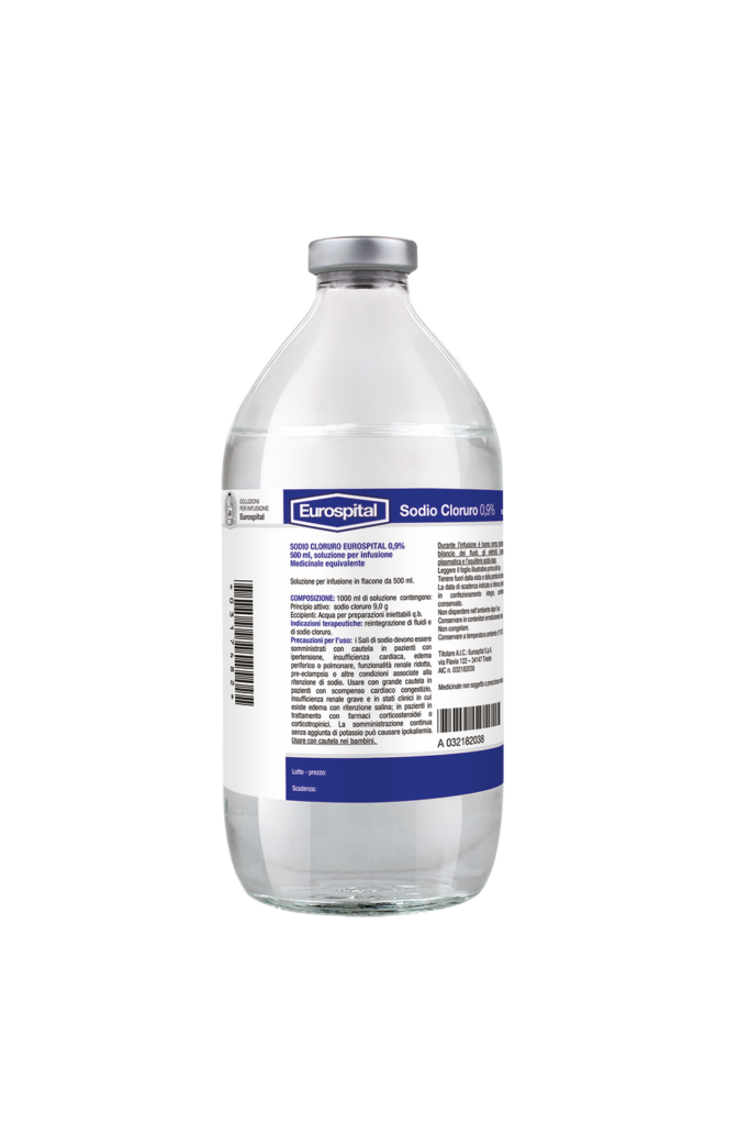 Sodio cloruro eurospital 0,9% 1 flacone 250 ml