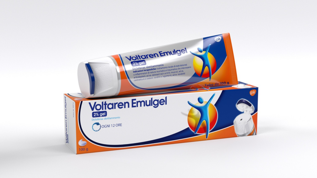 Voltaren emulgel 2% gel tubo da 100g in ldpe/al/miscela di lldpe-hdpe additivo antibloccaggio masterbatch