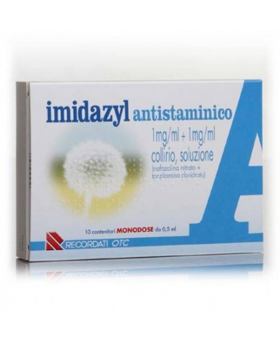 Imidazyl antistaminico 1 mg/ml + 1 mg/ml collirio, soluzione - 10 contenitori monodose 0,5 ml