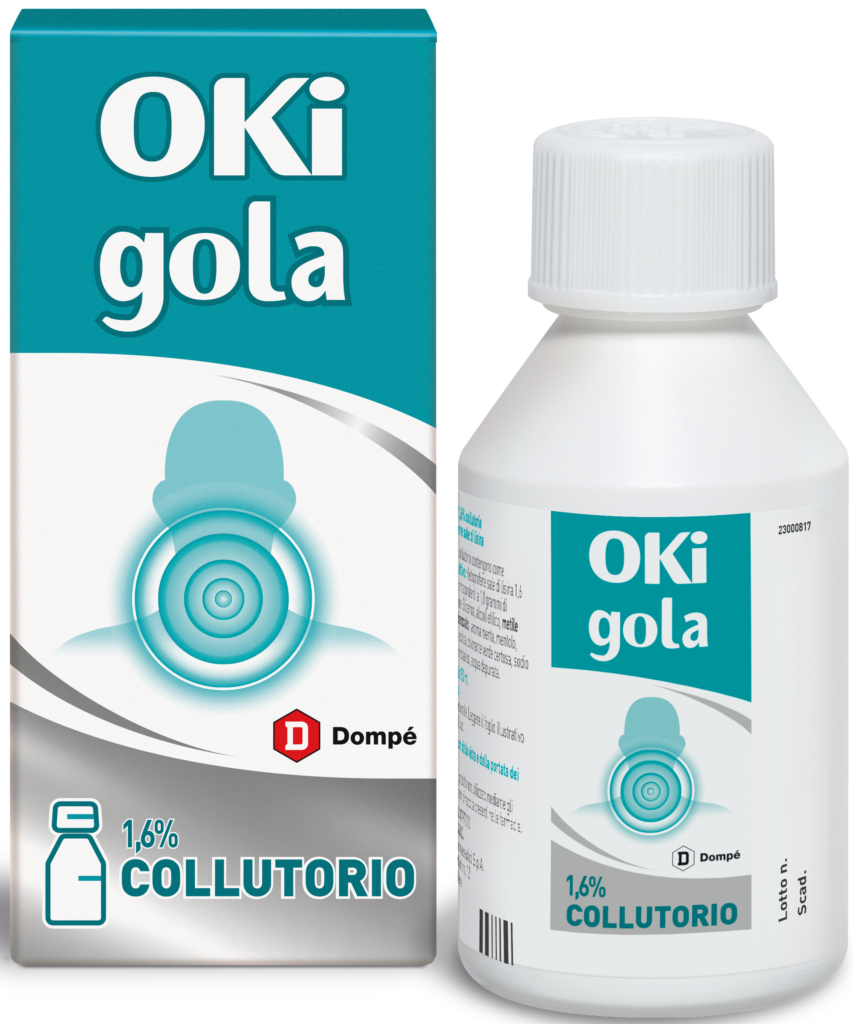 Oki gola 1,6% collutorio flacone da 150 ml