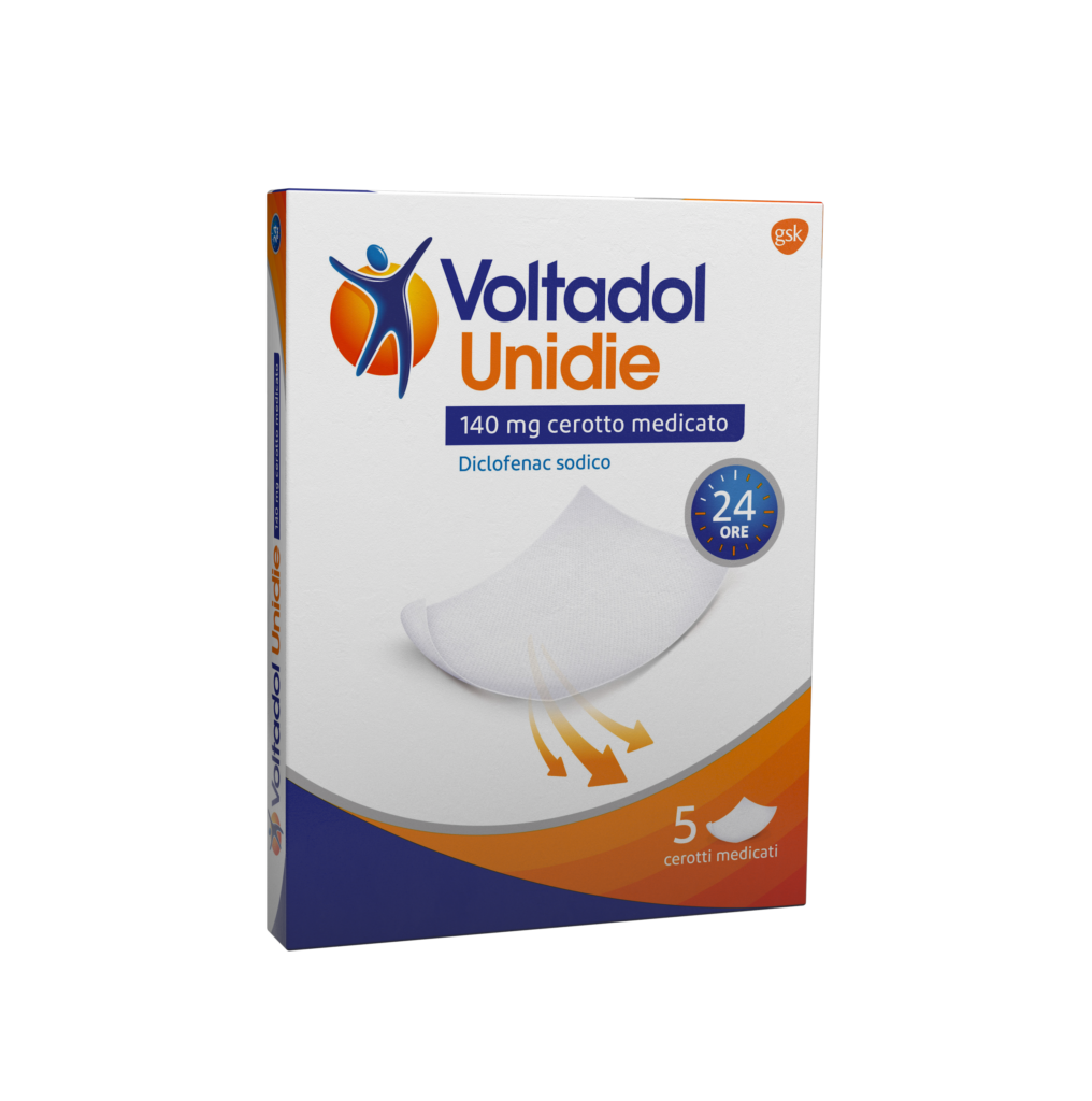 Voltadol unidie 140 mg cerotti medicati 5 cerotti in bustina carta/pe/al/eaa