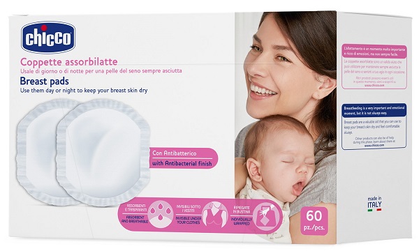 Chicco coppetta assorbilatte antibatterica 60 pezzi