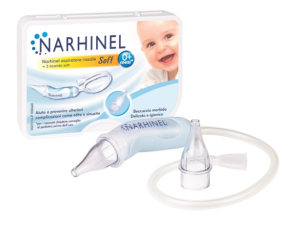 Aspiratore nasale narhinel soft 1 pezzo + 2 ricambi