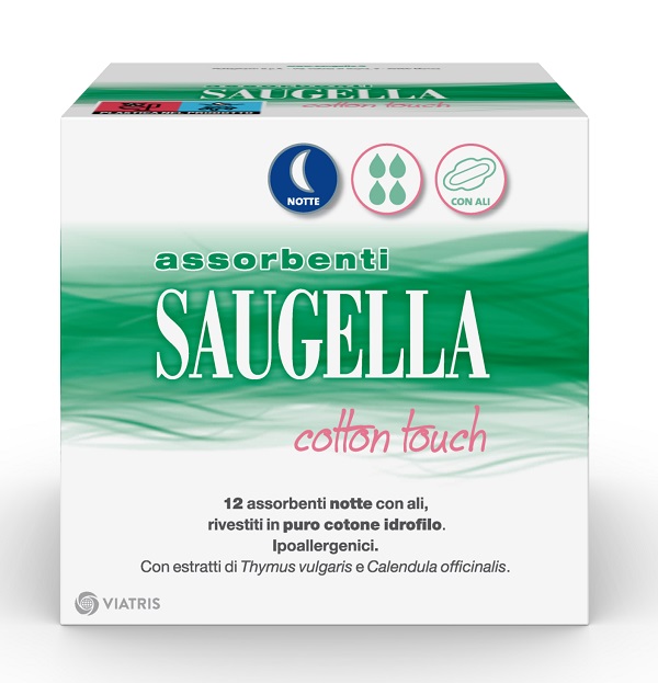 Saugella cotton touch assorbenti notte 12 pezzi taglio prezzo