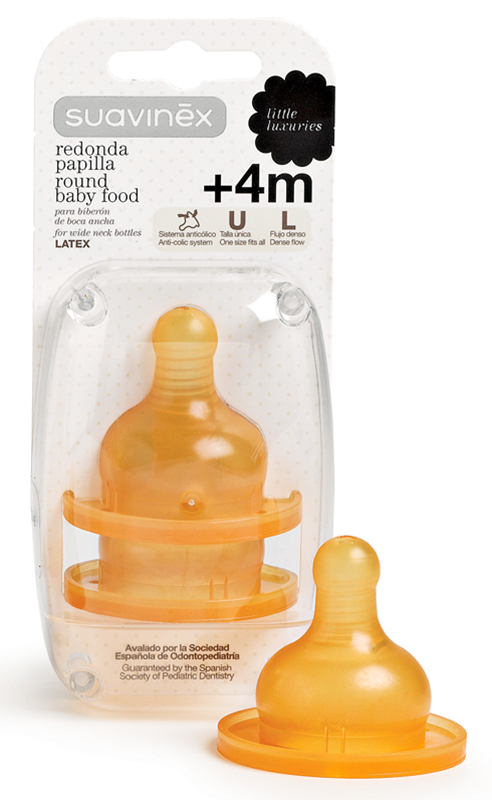 Suavinex little luxuries tettarella in lattice per pappa +4 mesi 2 pezzi