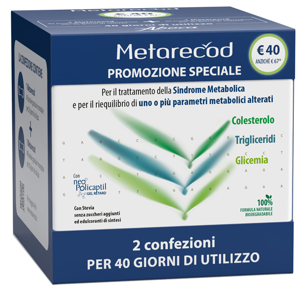 Metarecod 40 bustine granulari da 2,5 g 2 pezzi