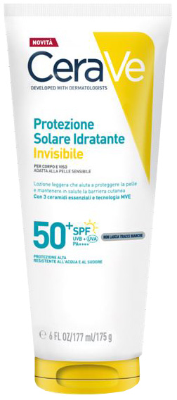 Cerave protezione solare idratante invisibile spf50+ 177 ml