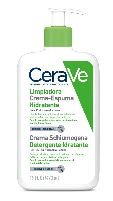 Cerave crema schiumogena detergente idratante 473 ml