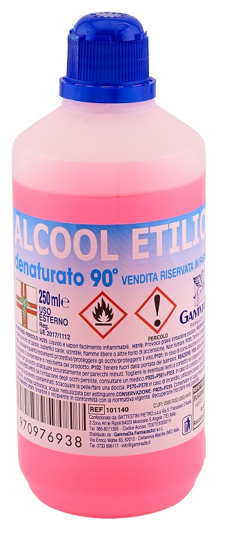 Alcool etilico denaturato 90% 250 ml