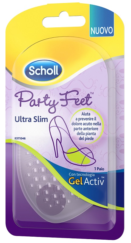 Plantare con cuscinetto party feet gel activ ultra slim 1 paio