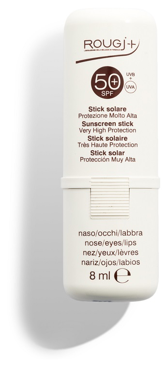 Rougj solare stick spf50+ labbra e zone sensibili 9 ml