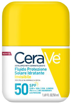 Cerave fluido protezione solare idratante invisibile spf50 50 ml