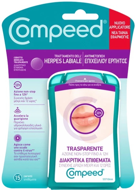 Compeed trattamento dell - herpes labiale 15 pezzi