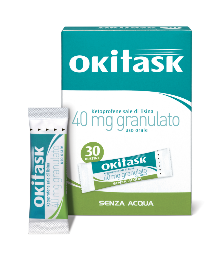 Okitask 40 mg granulato 30 bustine in pet/al/pe