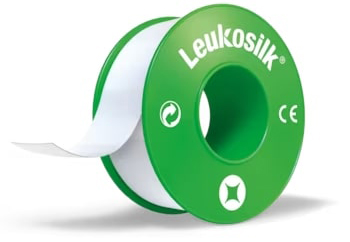 Cerotto in rocchetto leukosilk ipoallergenico bianco 2,5x500 cm