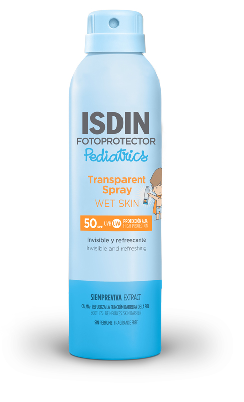 Transparent spray wet skin pediatrics spf50 250 ml