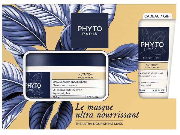 Phyto paris bellezza nutrimento 2025 1 maschera 200 ml + 1 shampoo 50 ml
