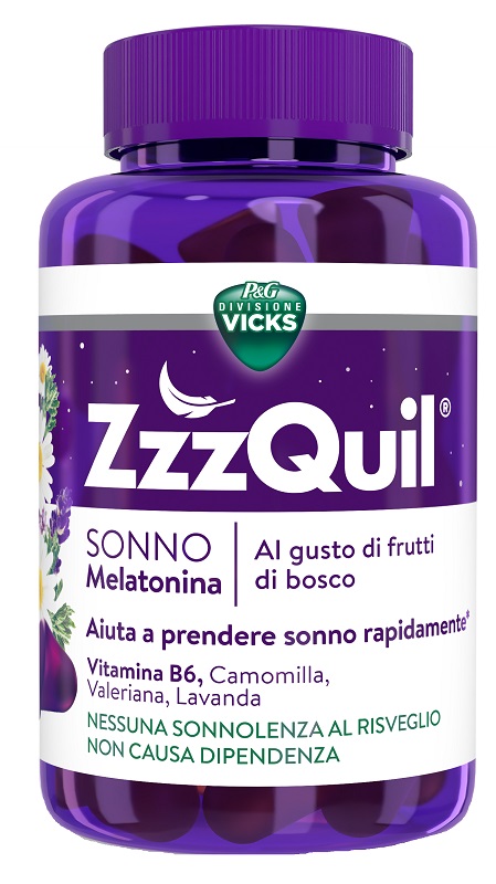 Vicks zzzquil natura 60 pastiglie gommose